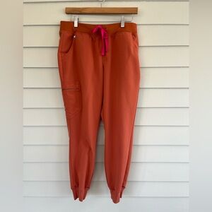 FIGS Terracotta Zamora Jogger Scrub Pants M Petite